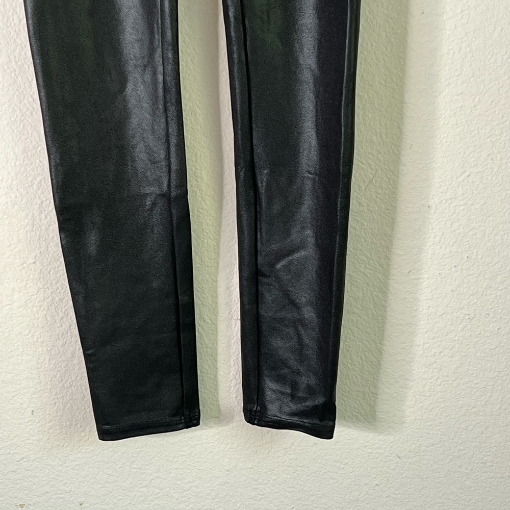 🌟3 for $25🌟 SPANX Black Faux Leather Leggings High-Waisted Women’s - Picture 7 of 14